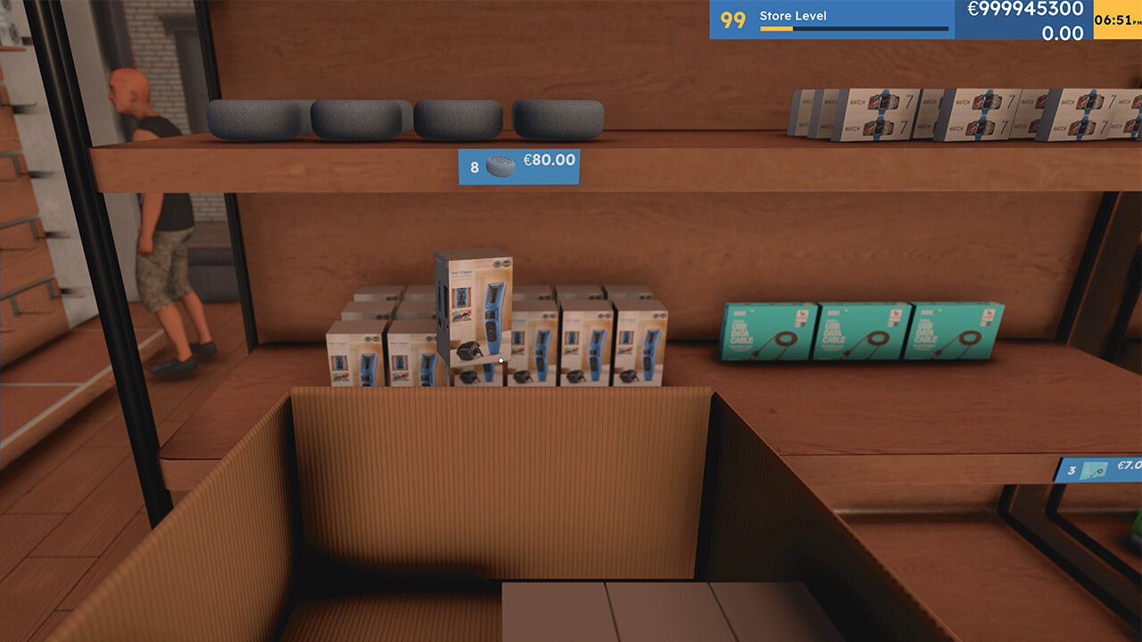 Electronics Supermarket Simulator