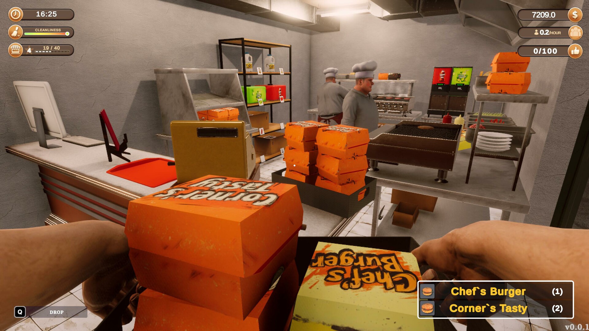 Corner Kitchen Fast Food Simulator