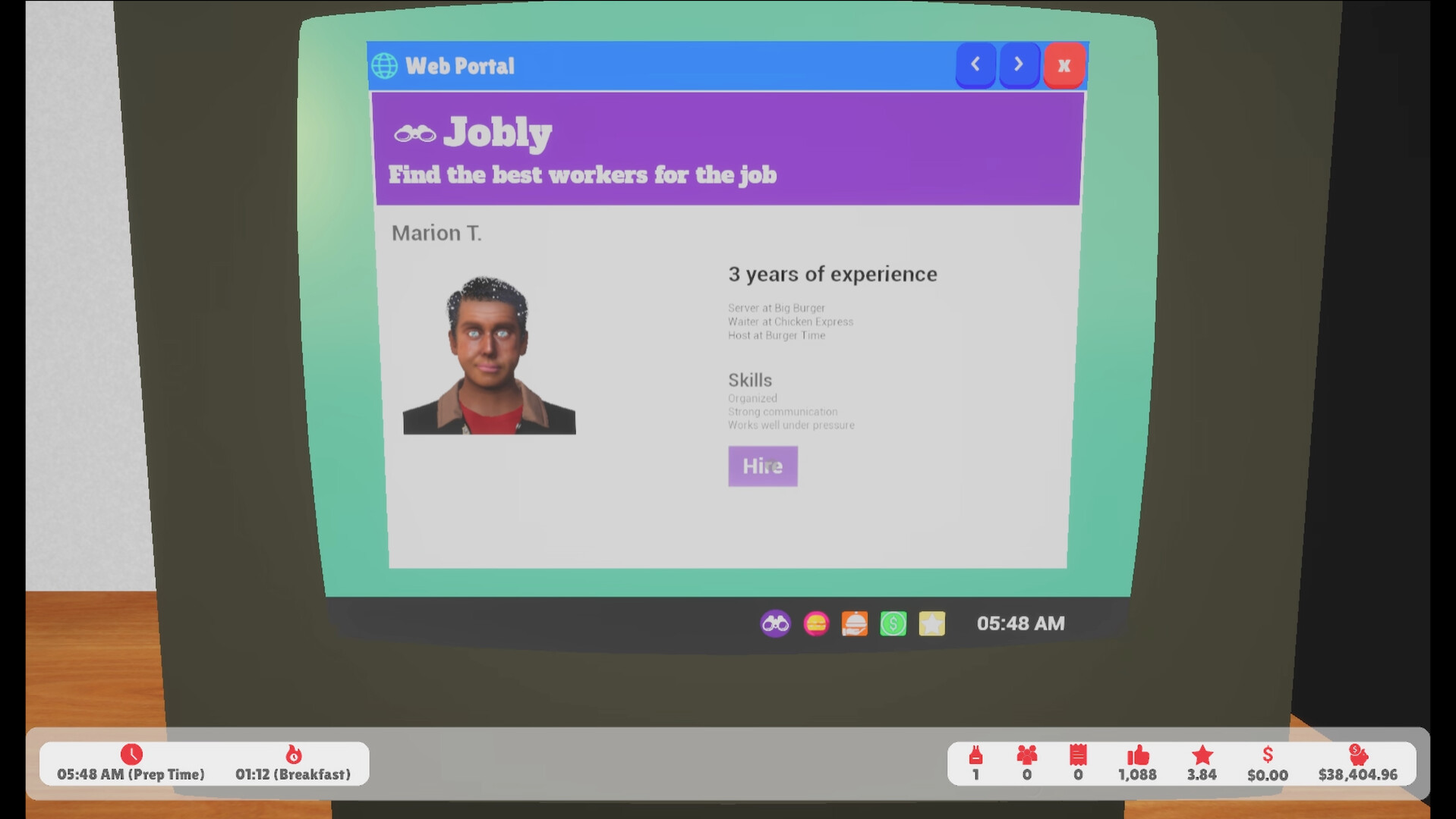 Burger Flipper: A Fast Food Restaurant Simulator