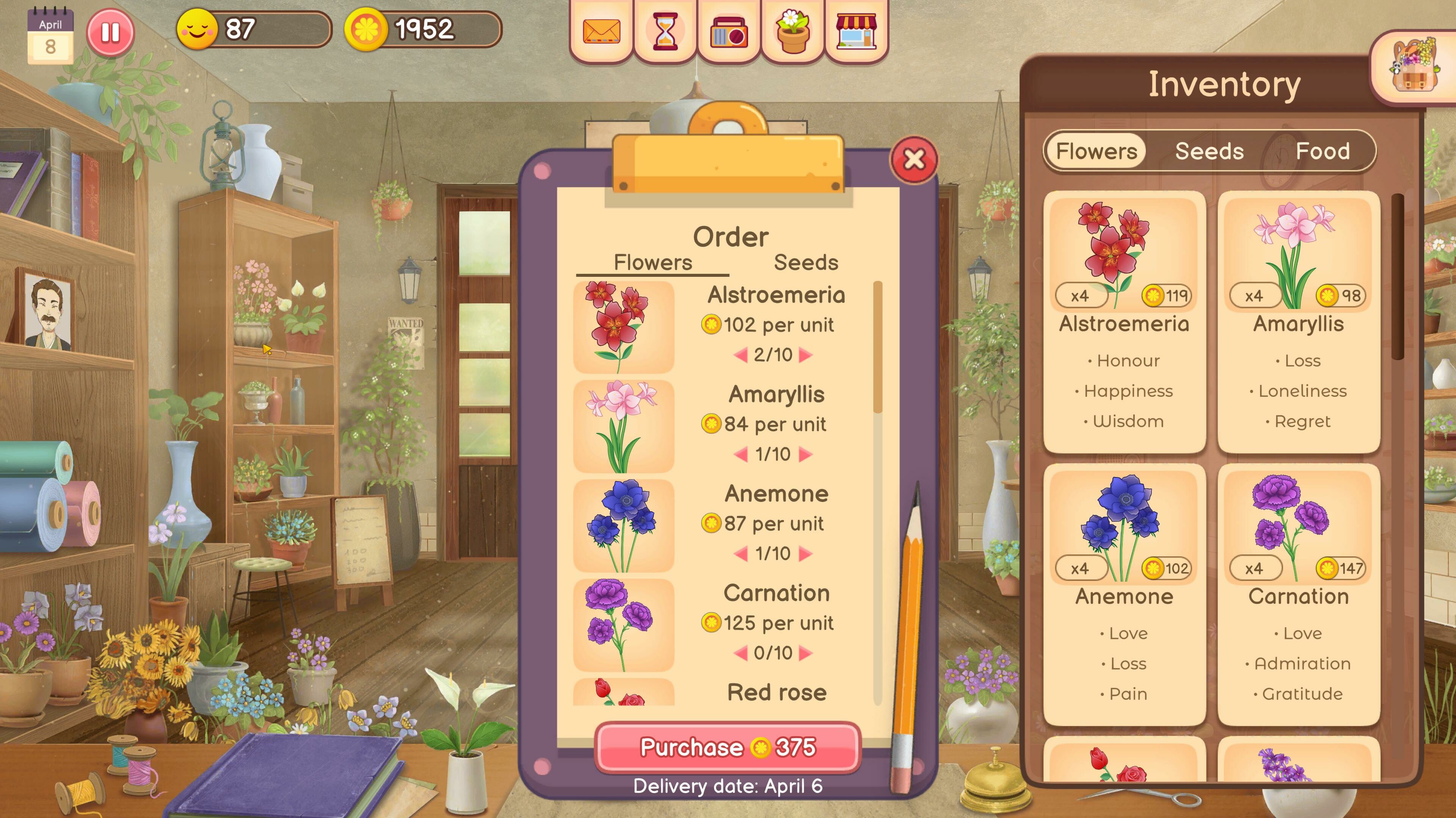 Hanako’s flower shop