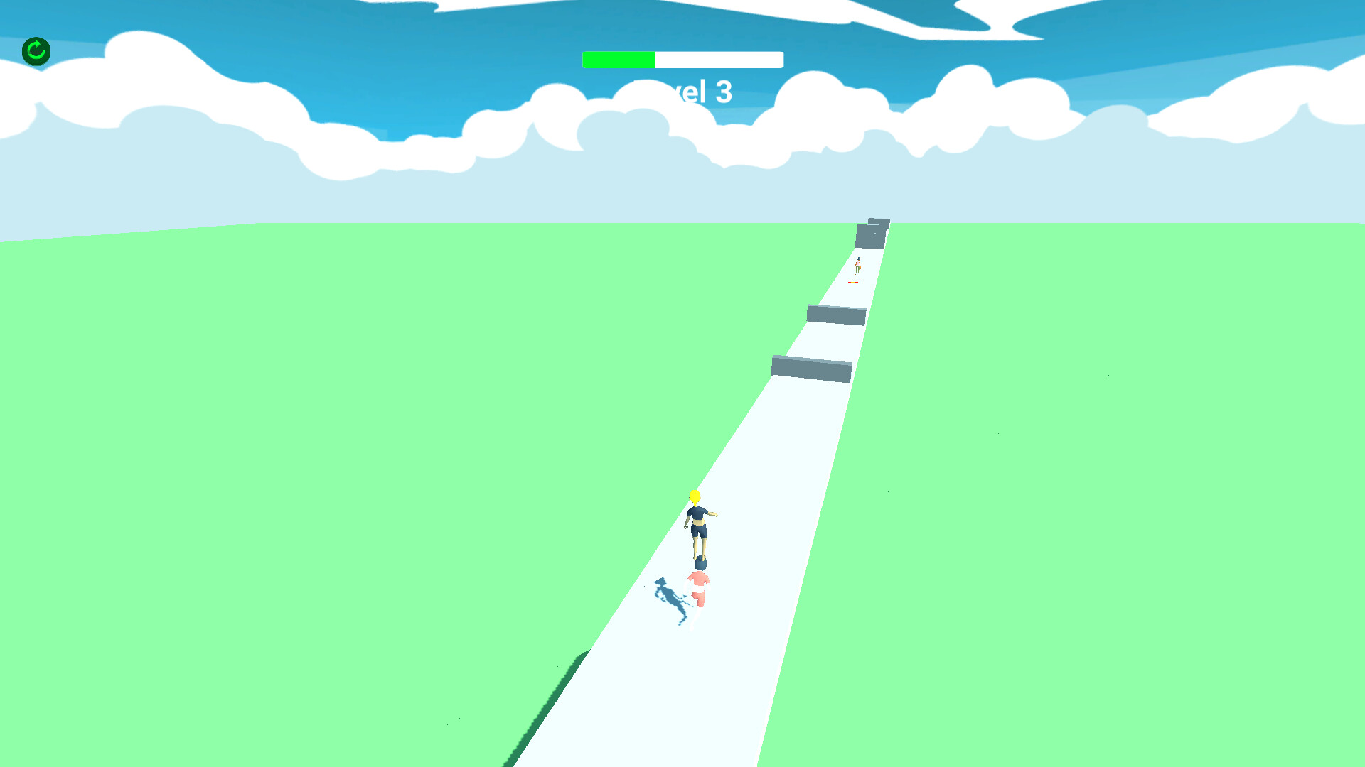 People Jumping Tower