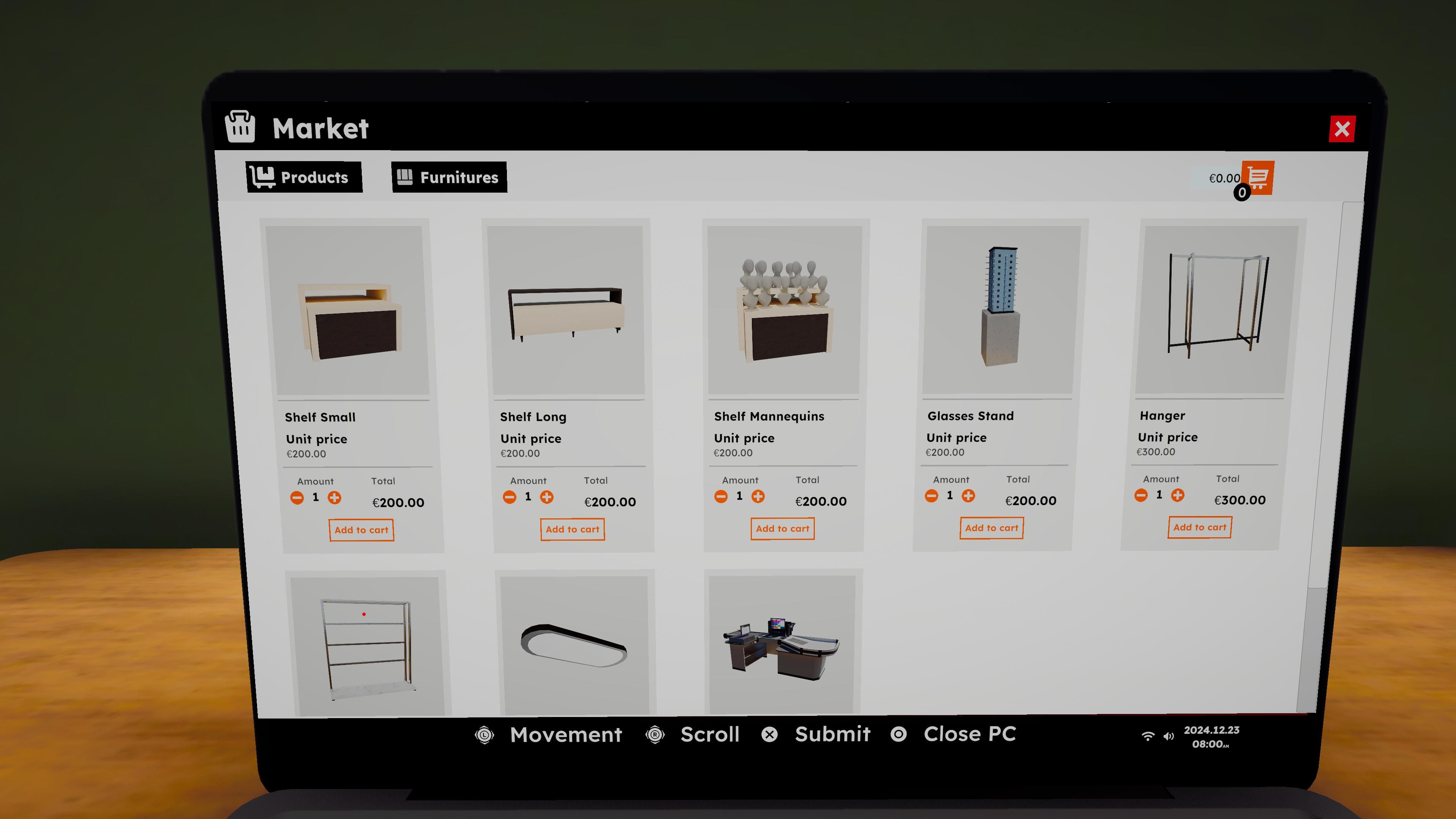 Clothing Supermarket Store Simulator