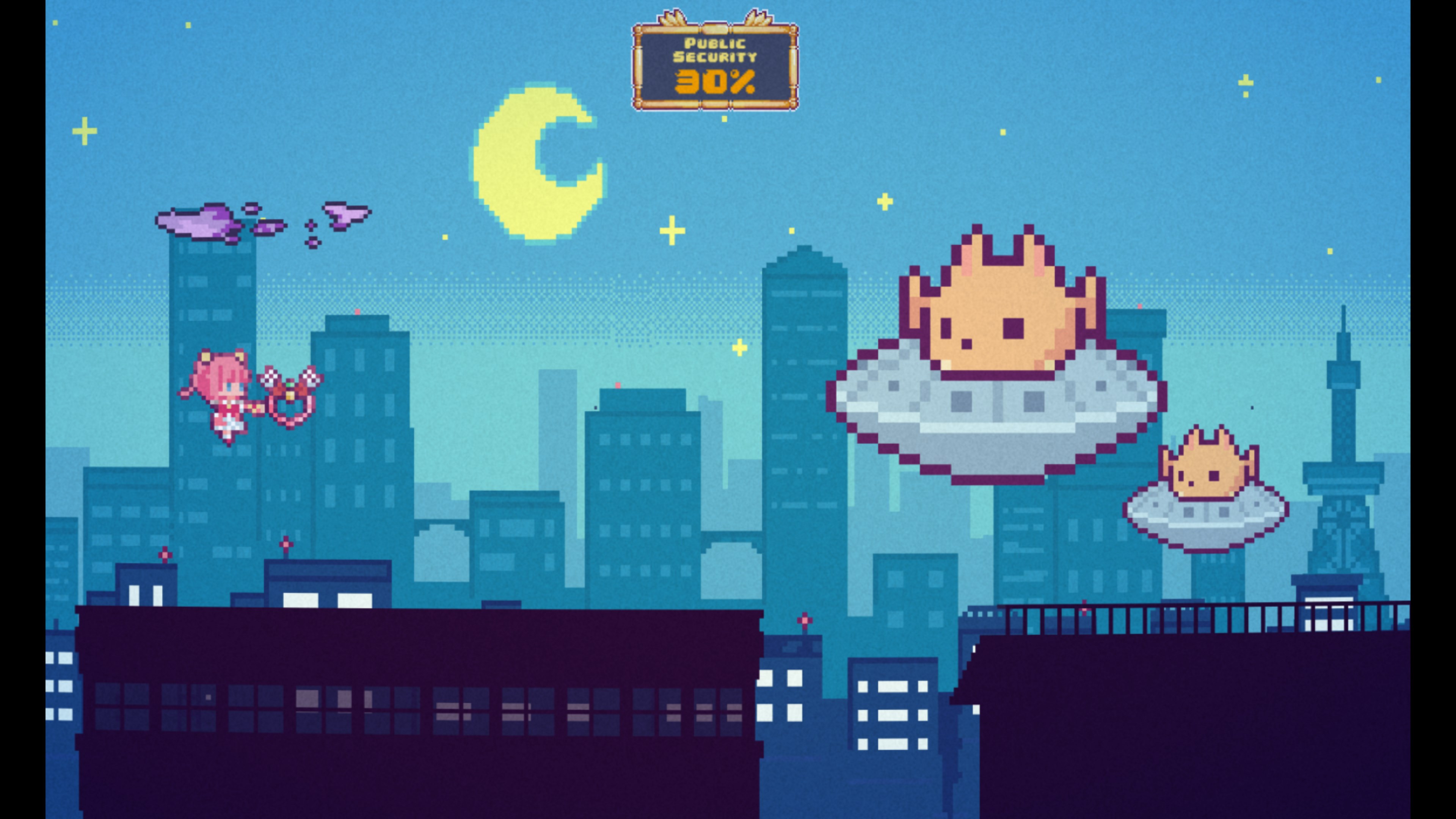 Magical Girls vs. Cat Aliens