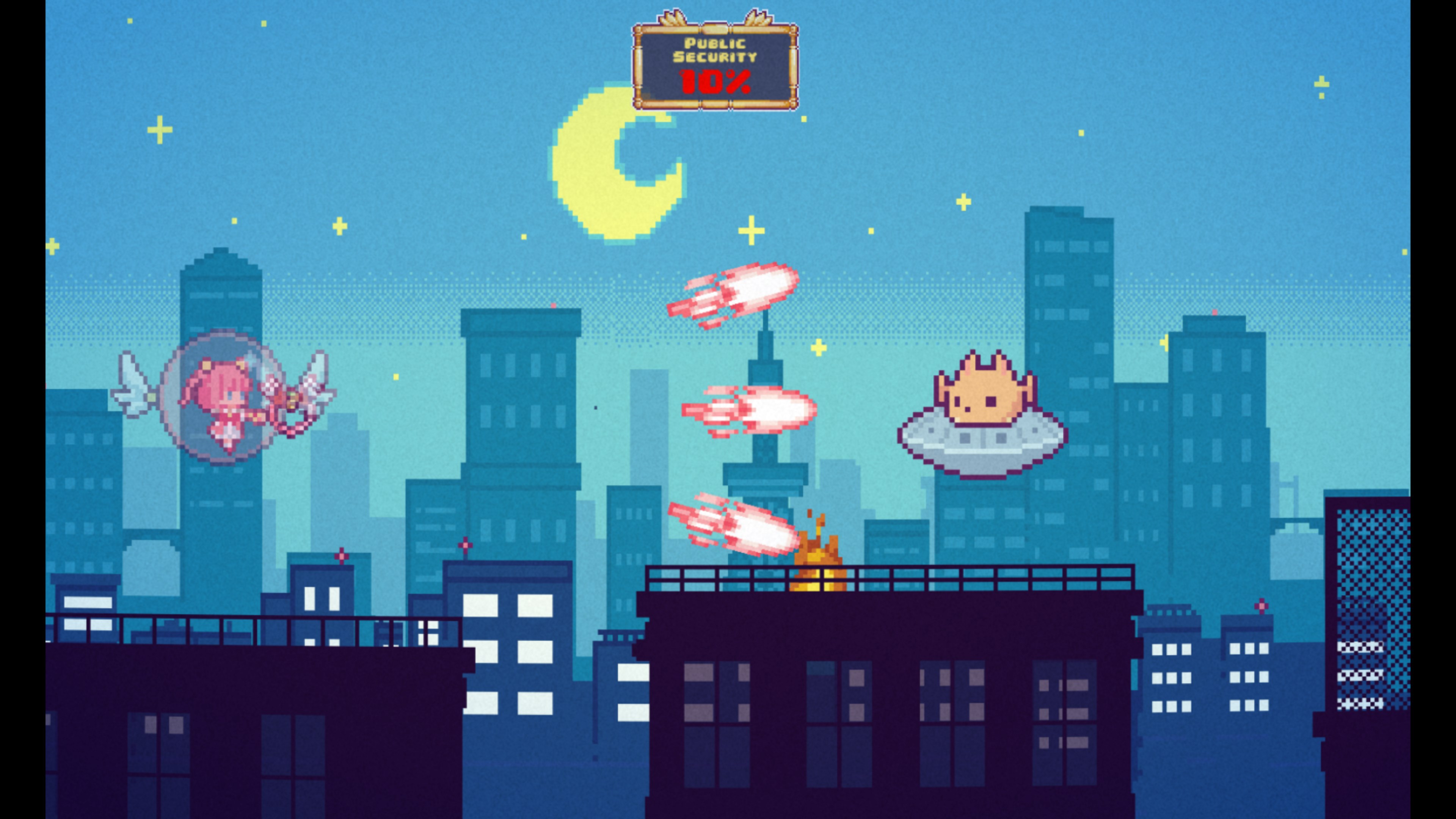 Magical Girls vs. Cat Aliens