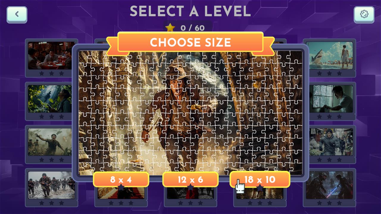 World of Movies: Puzzle Game Challenge