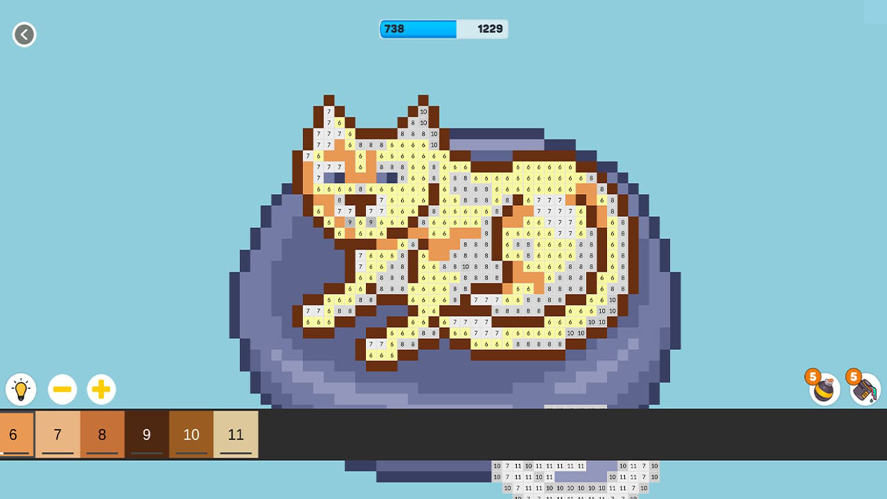 Pixel House: Color by Number