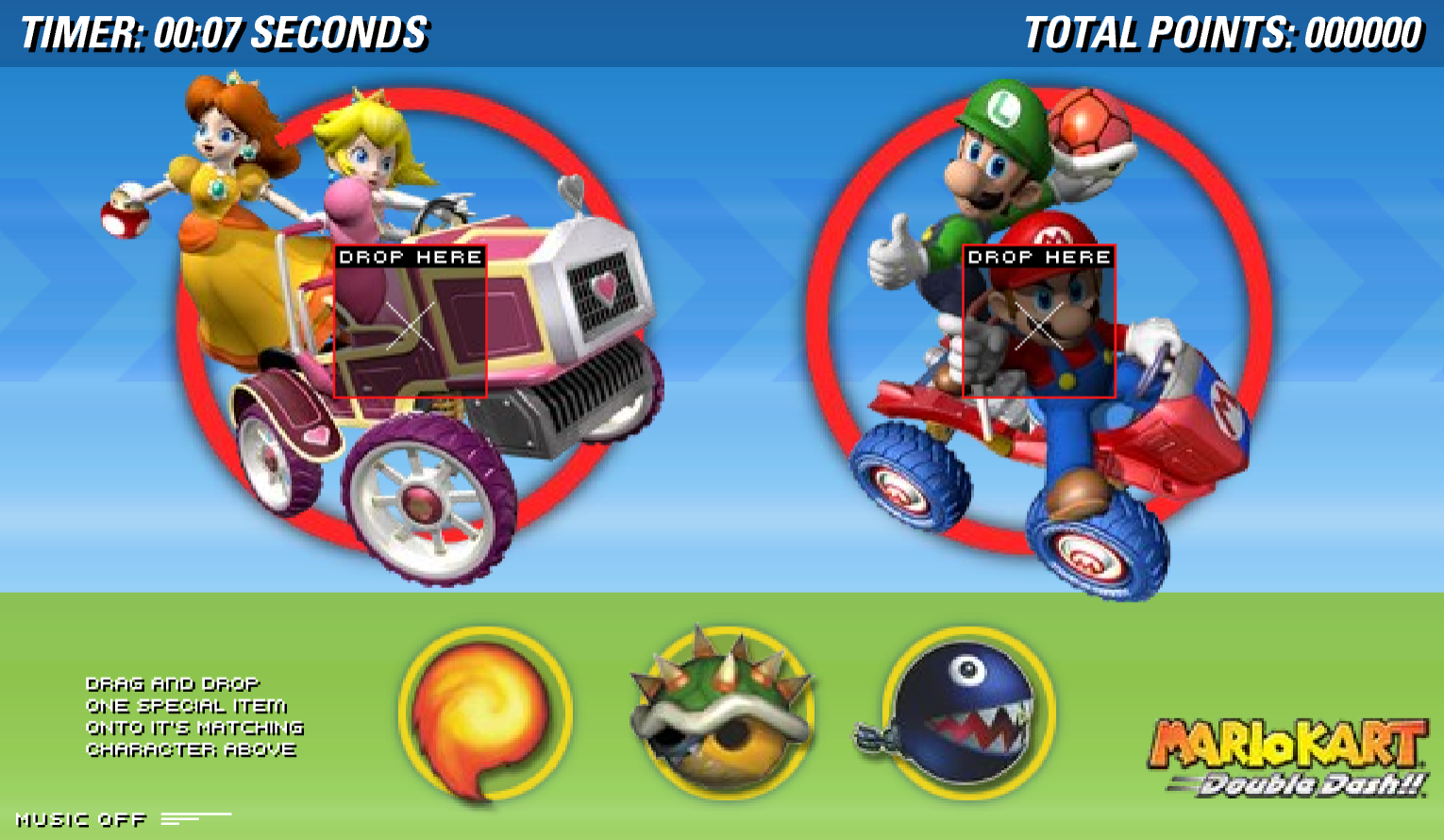 Mario Kart: Double Dash!! Matching Game