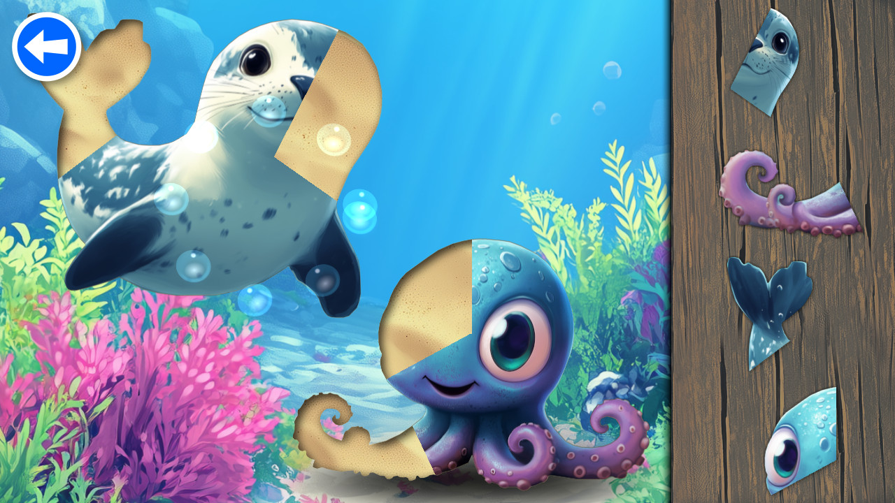 Puzzle Adventures: Sea Animals