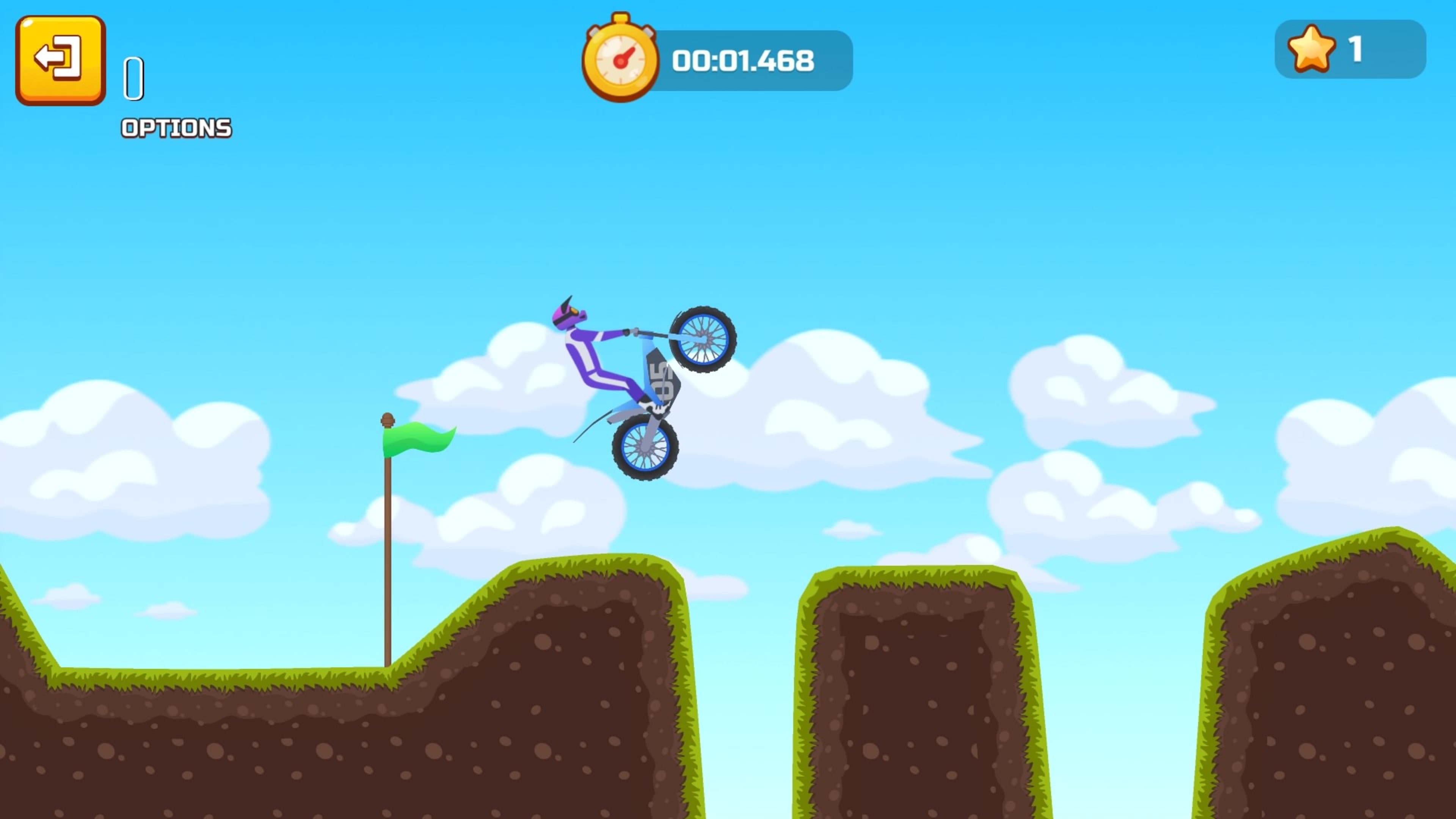 Hill Climb on a Motorcycle