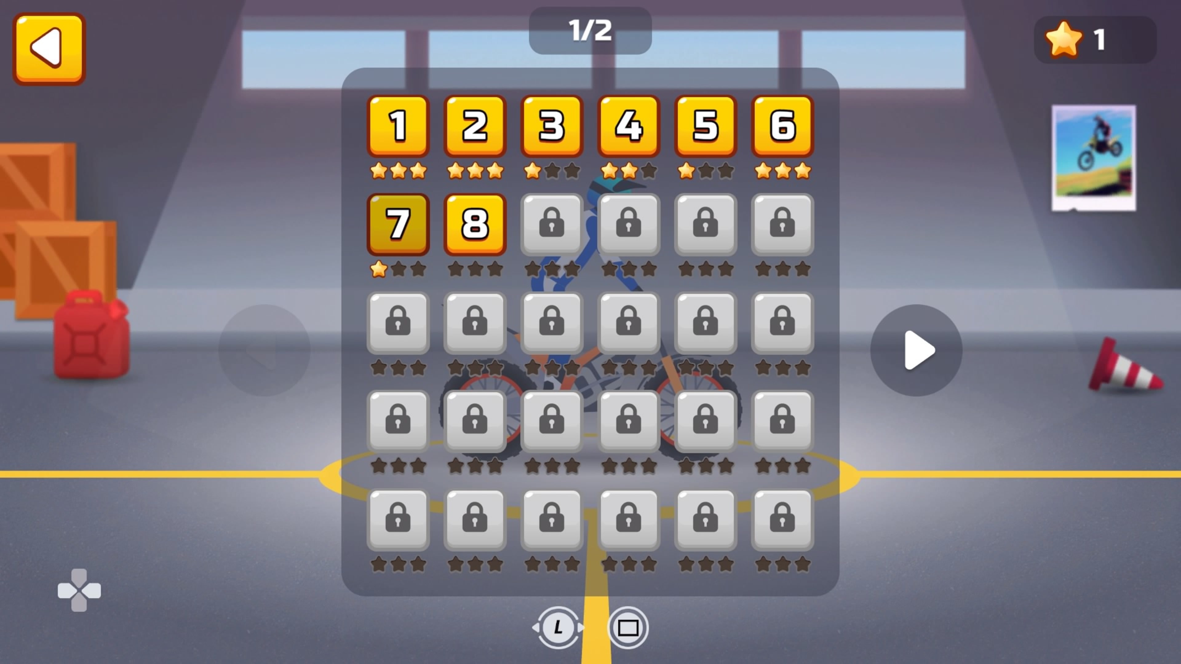 Hill Climb on a Motorcycle