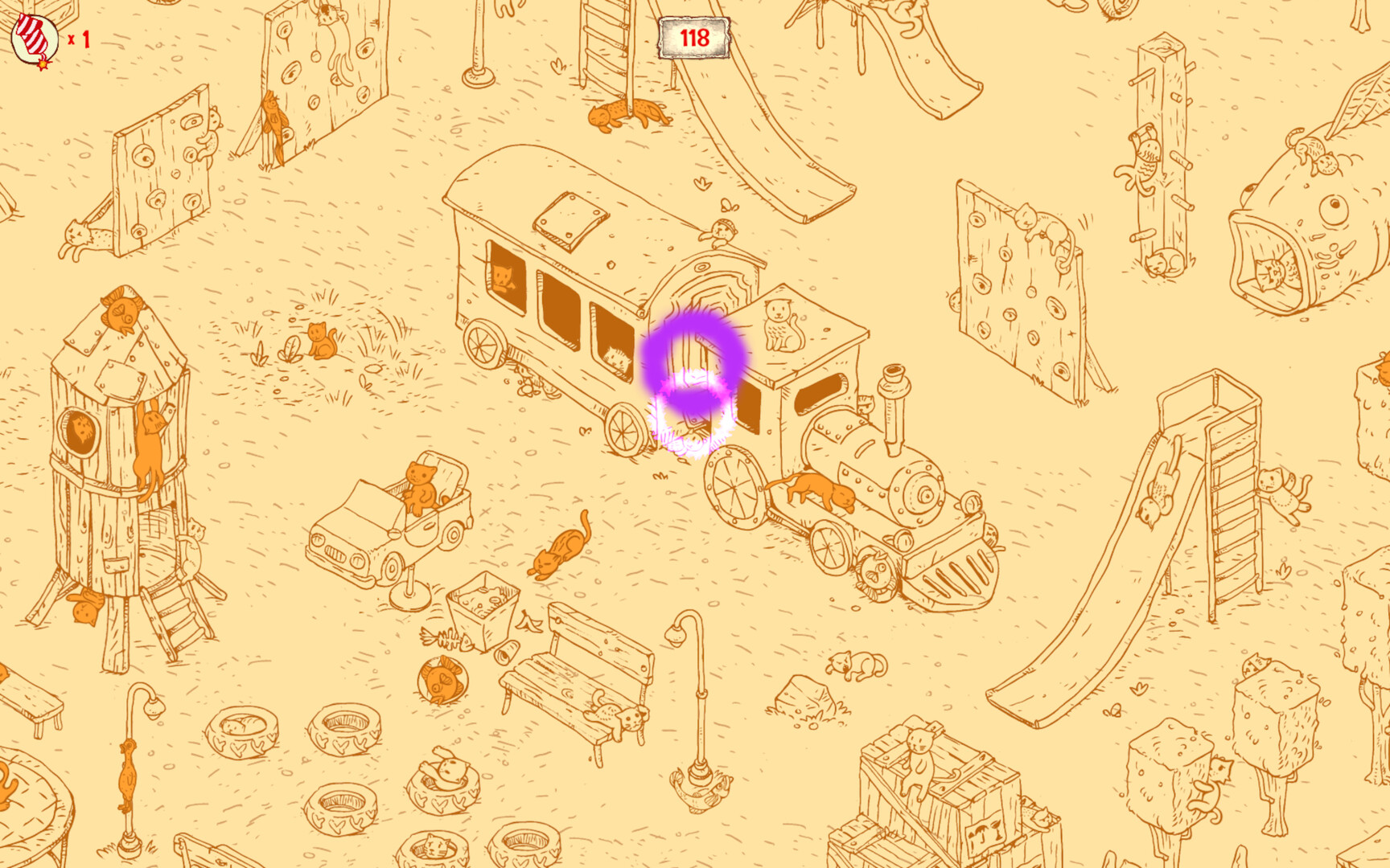 100 Hidden Cats: Playground