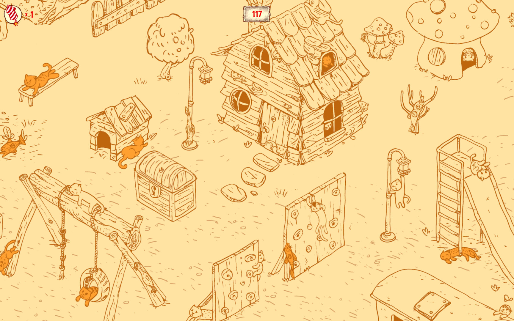 100 Hidden Cats: Playground