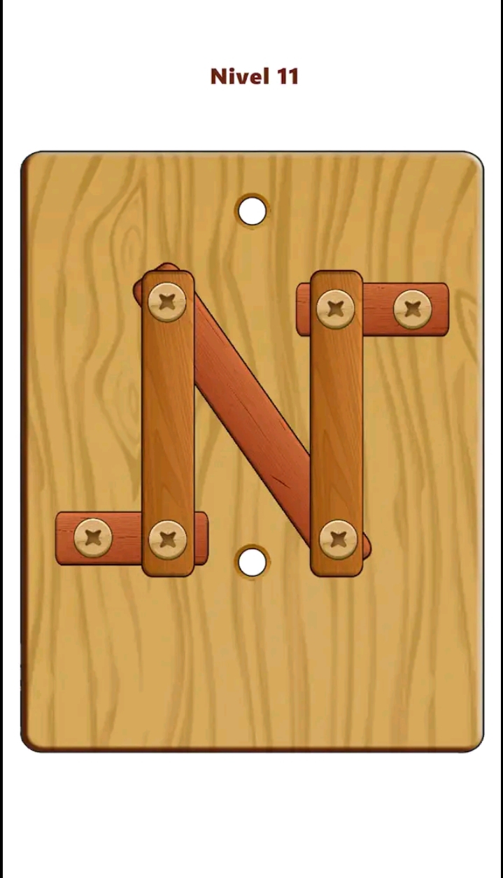 Wood Nuts &amp; Bolts Puzzle