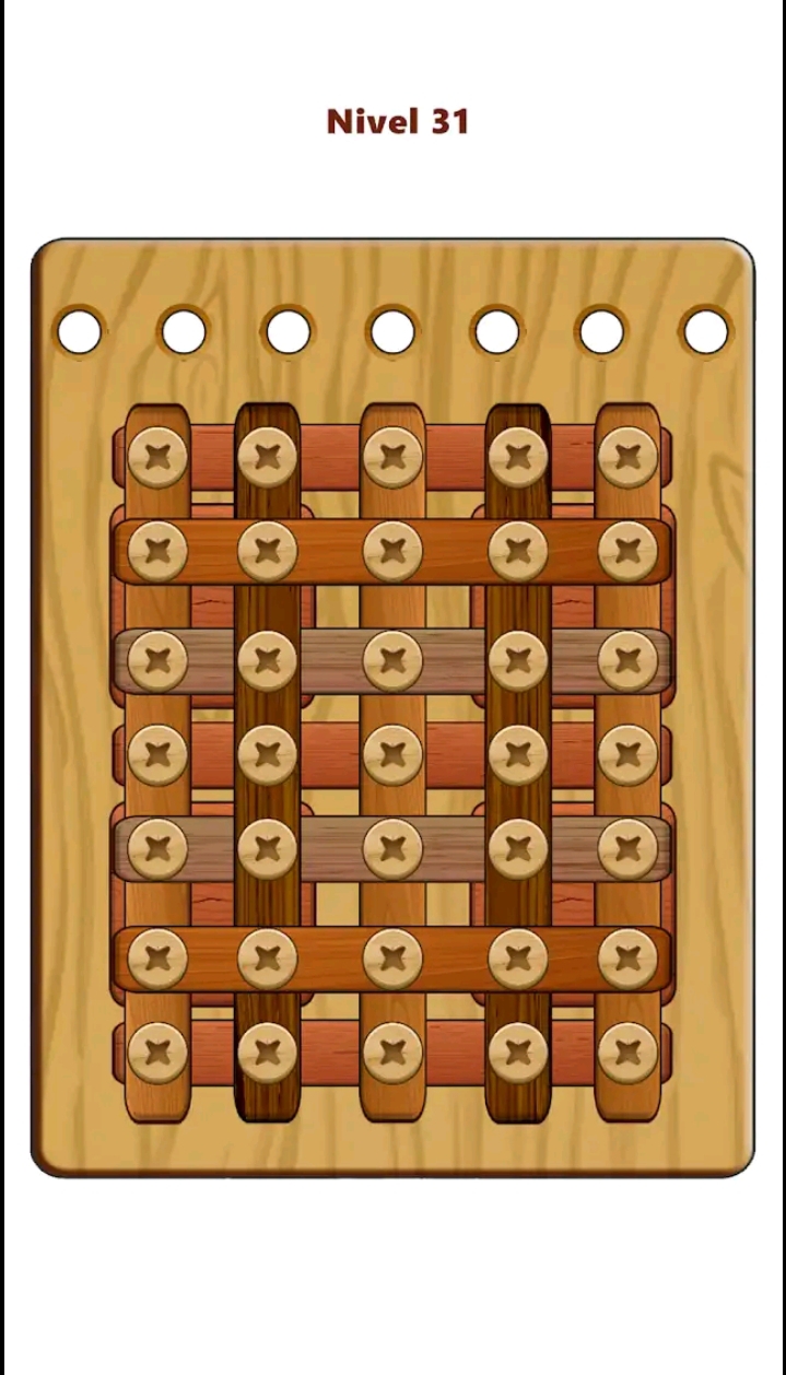Wood Nuts &amp; Bolts Puzzle