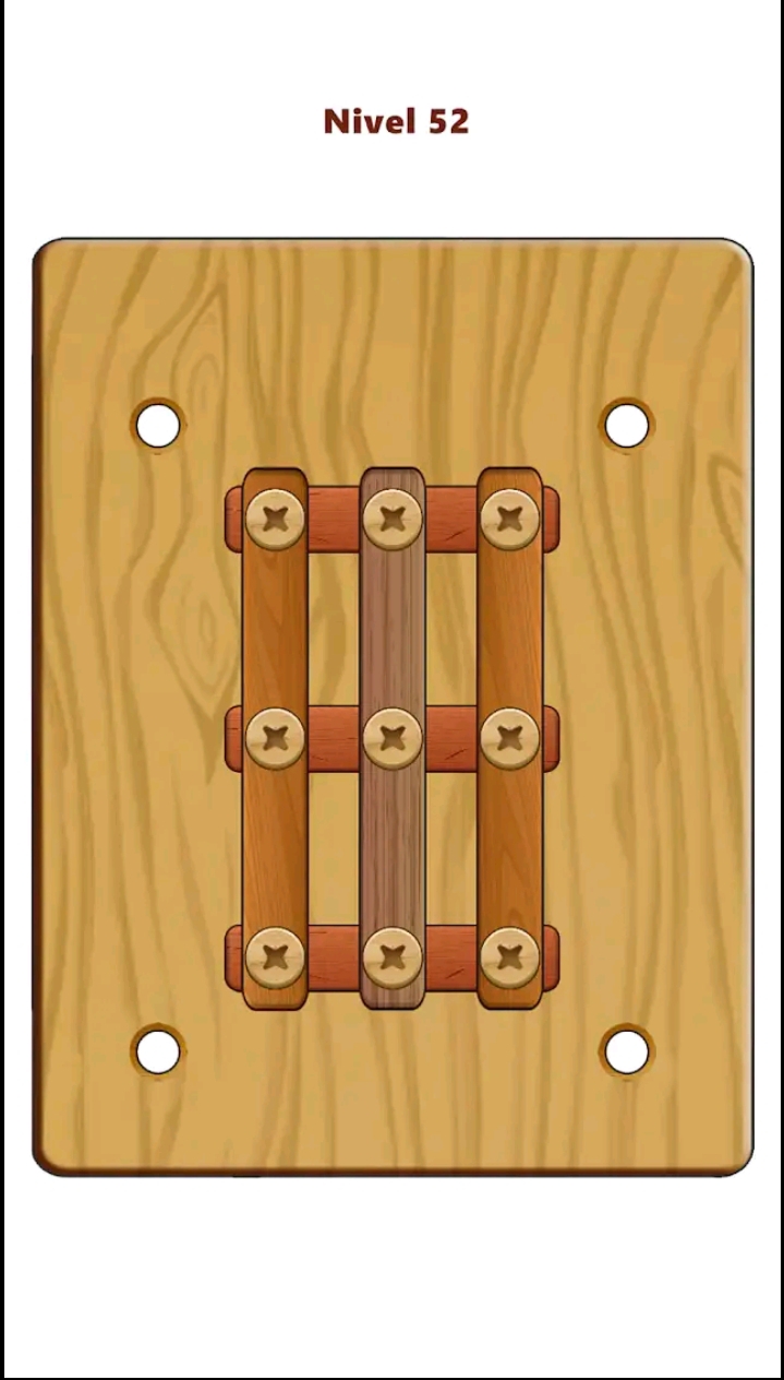 Wood Nuts &amp; Bolts Puzzle