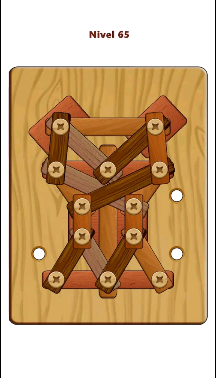 Wood Nuts &amp; Bolts Puzzle