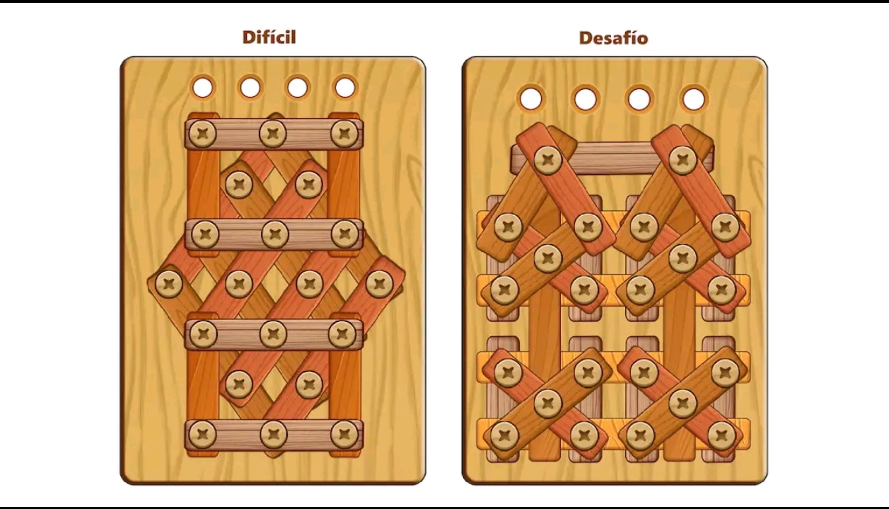 Wood Nuts &amp; Bolts Puzzle