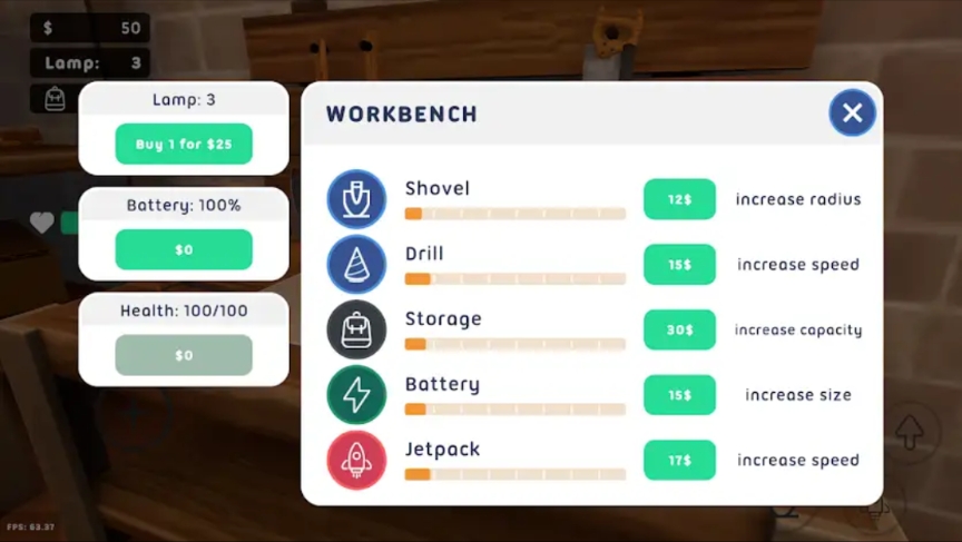 Digging a Hole Simulator