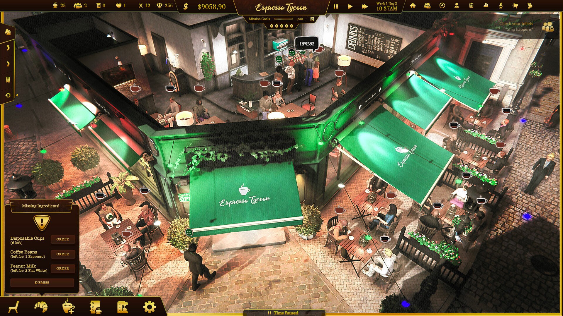 Espresso Tycoon &amp; Thief Simulator