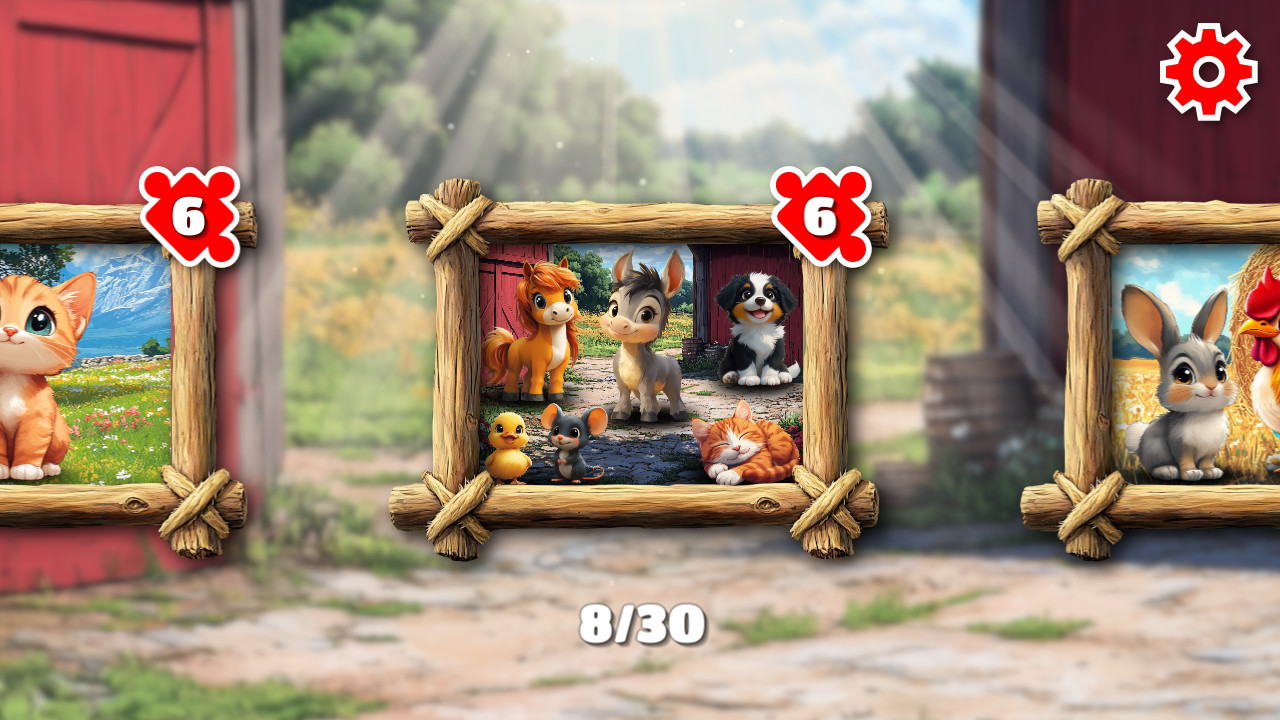 Puzzle Adventures: Farm Animals