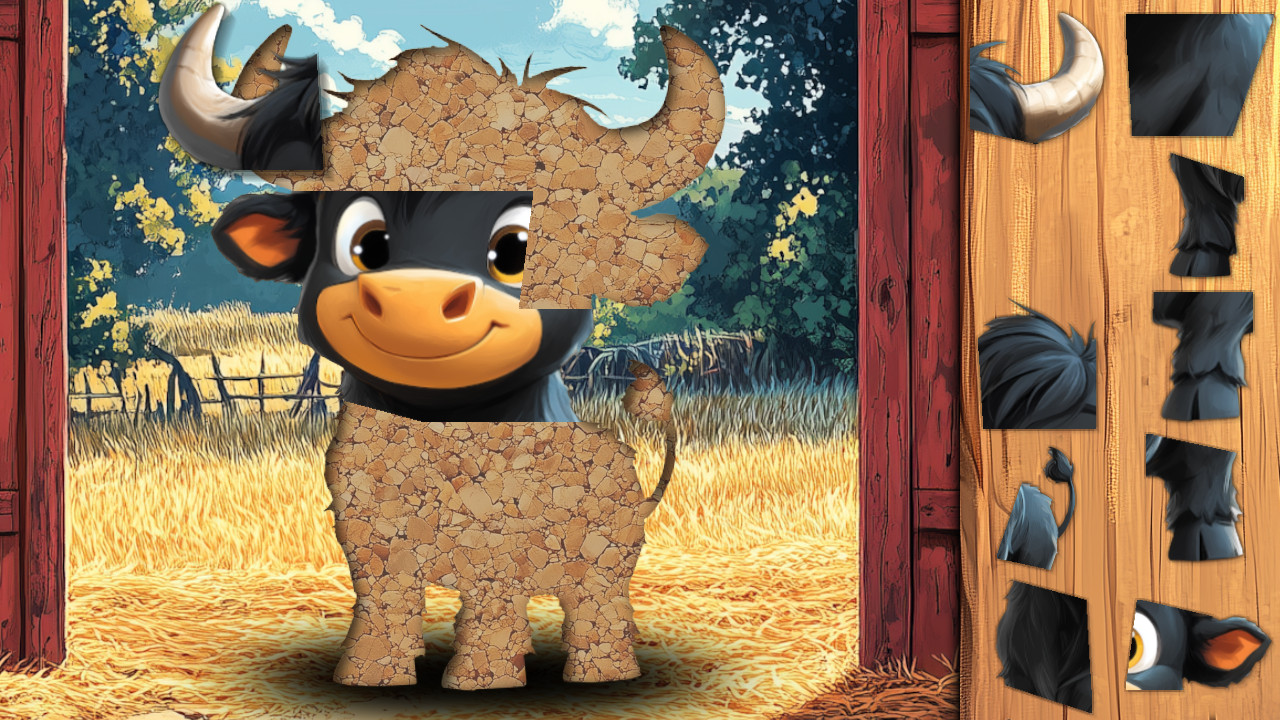 Puzzle Adventures: Farm Animals