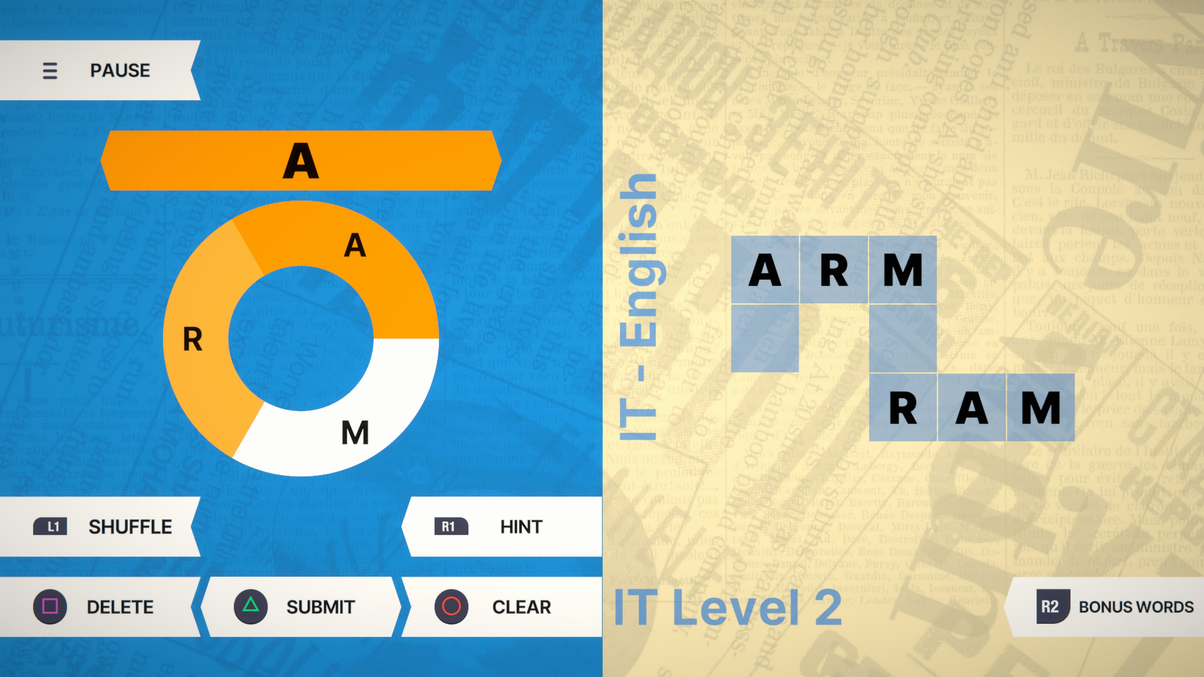 Wheel of Words: Crossword