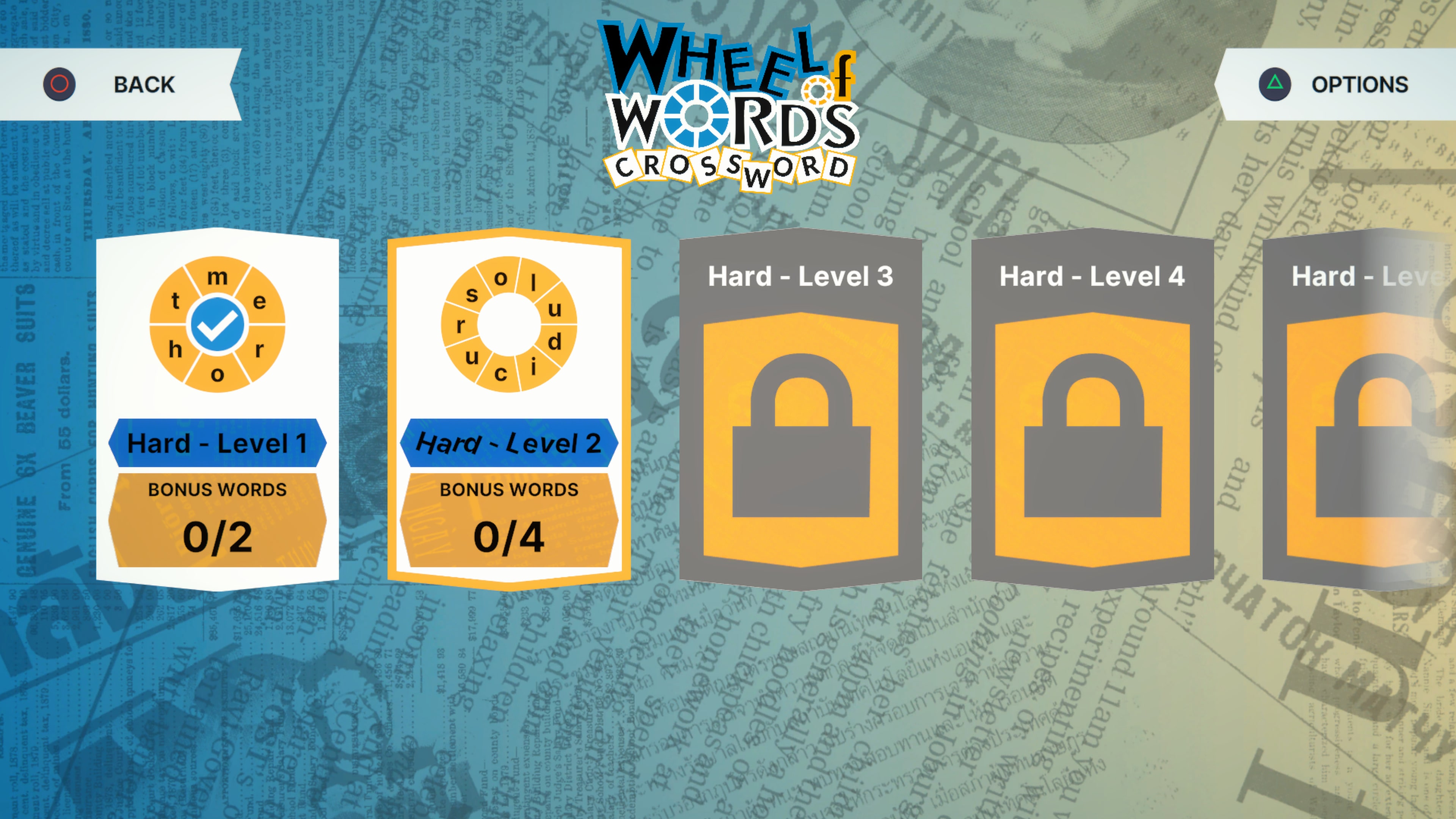 Wheel of Words: Crossword