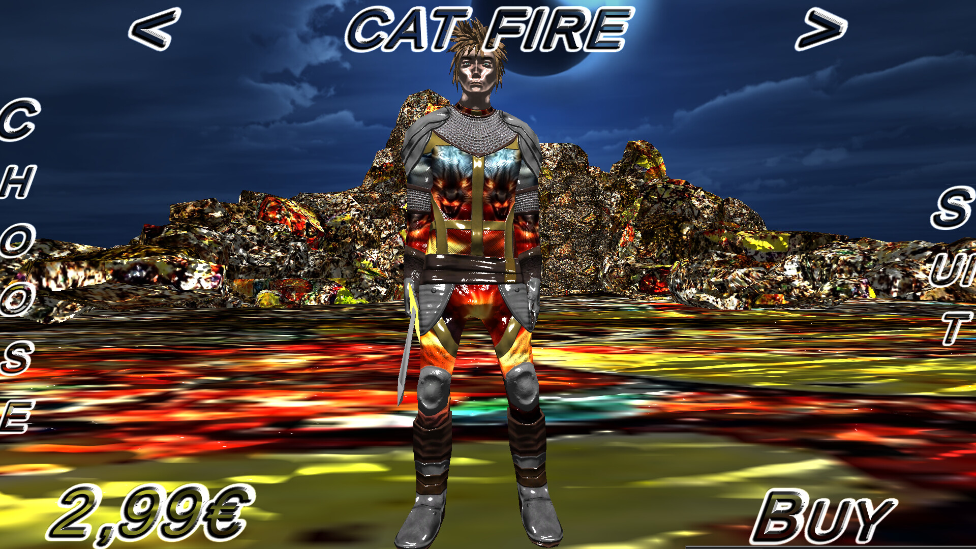 Hack And Slash Fury: Cat Fire Armor