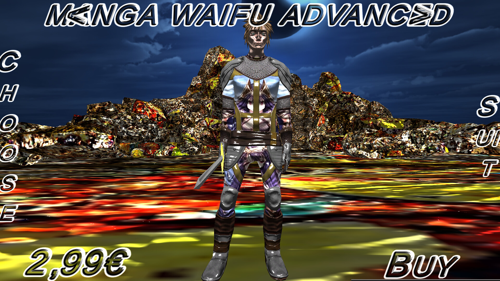 Hack And Slash Fury: Manga Waifu Advanced Armor