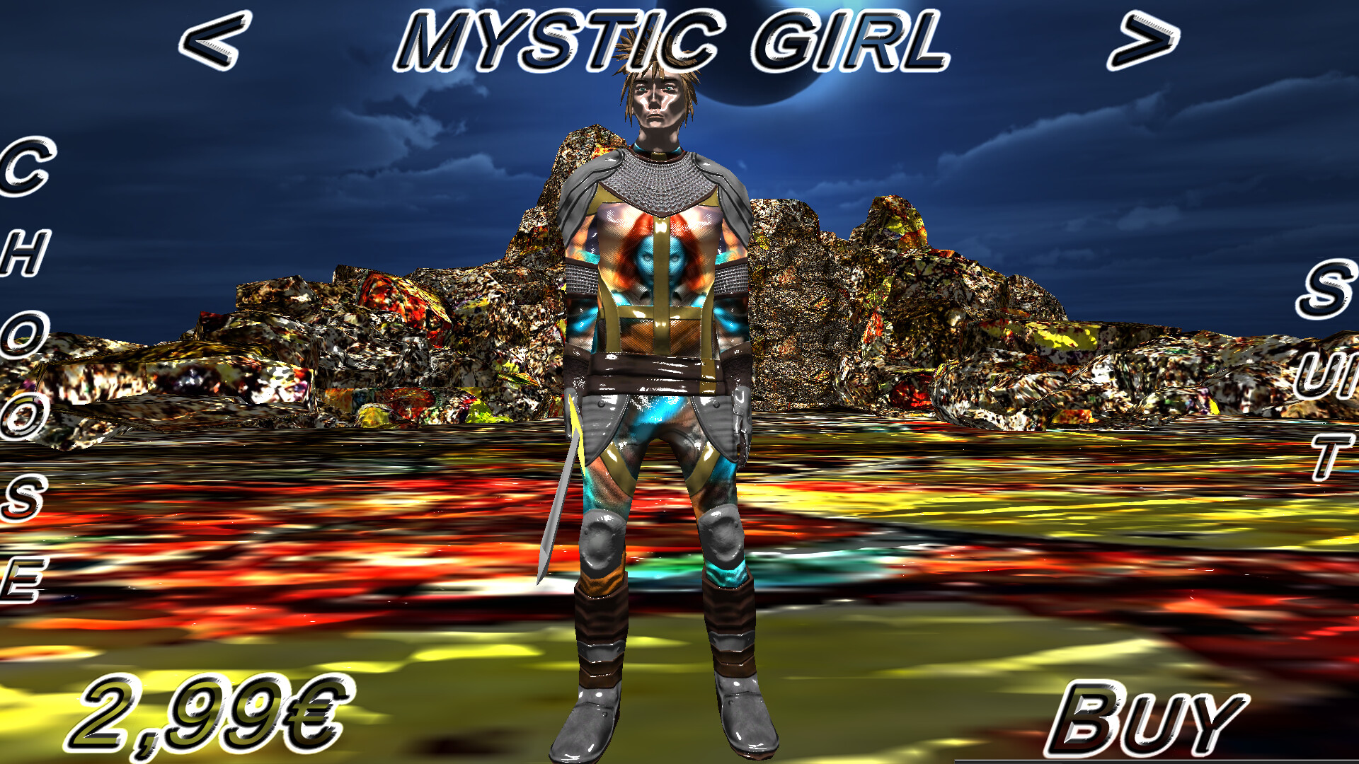 Hack And Slash Fury: Mystic Girl Armor