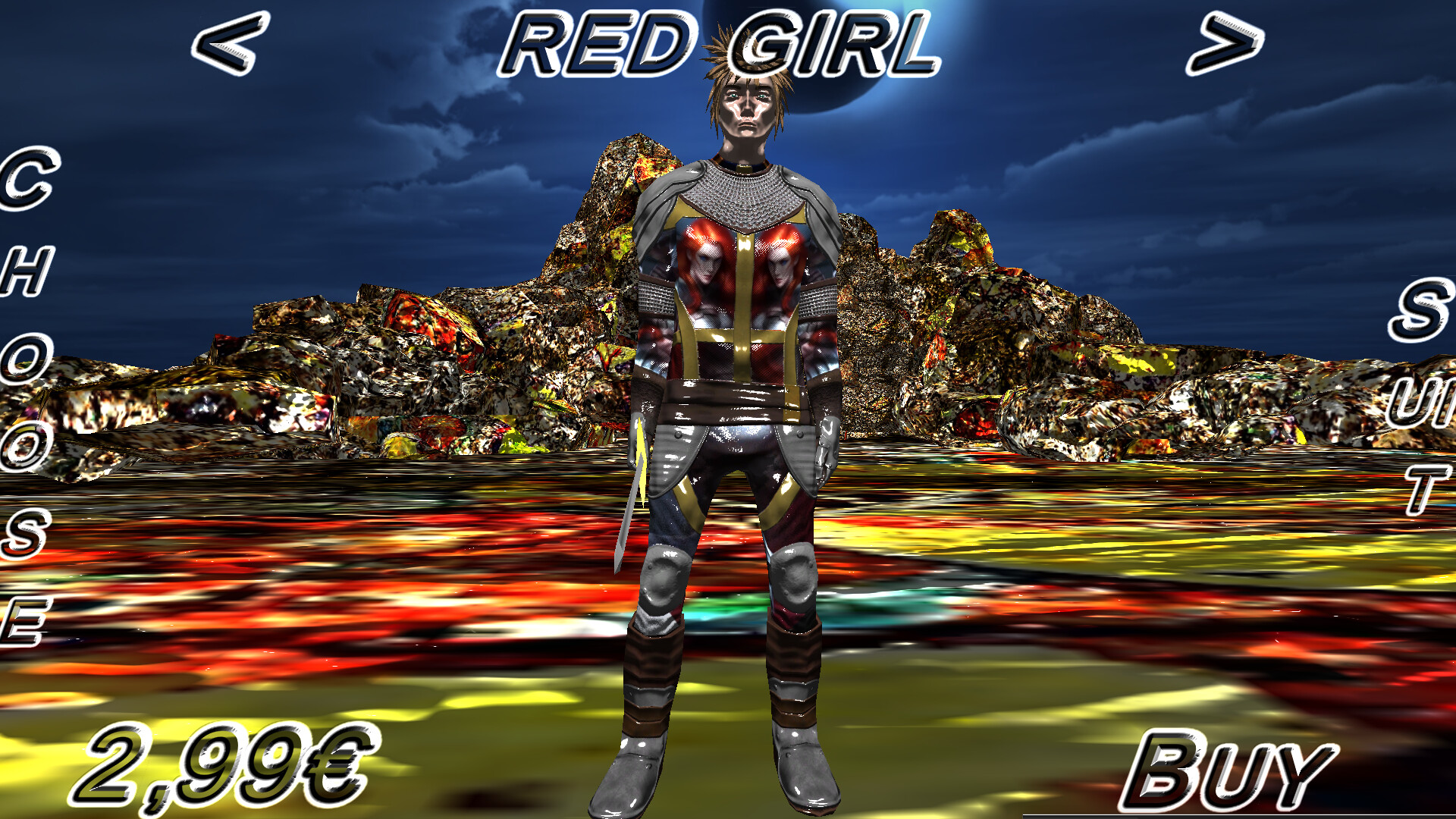 Hack And Slash Fury: Red Girl Armor