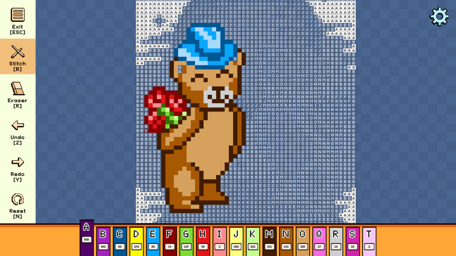 Pixel Cross Stitch: Color by Number – Valentine’s Day Pack