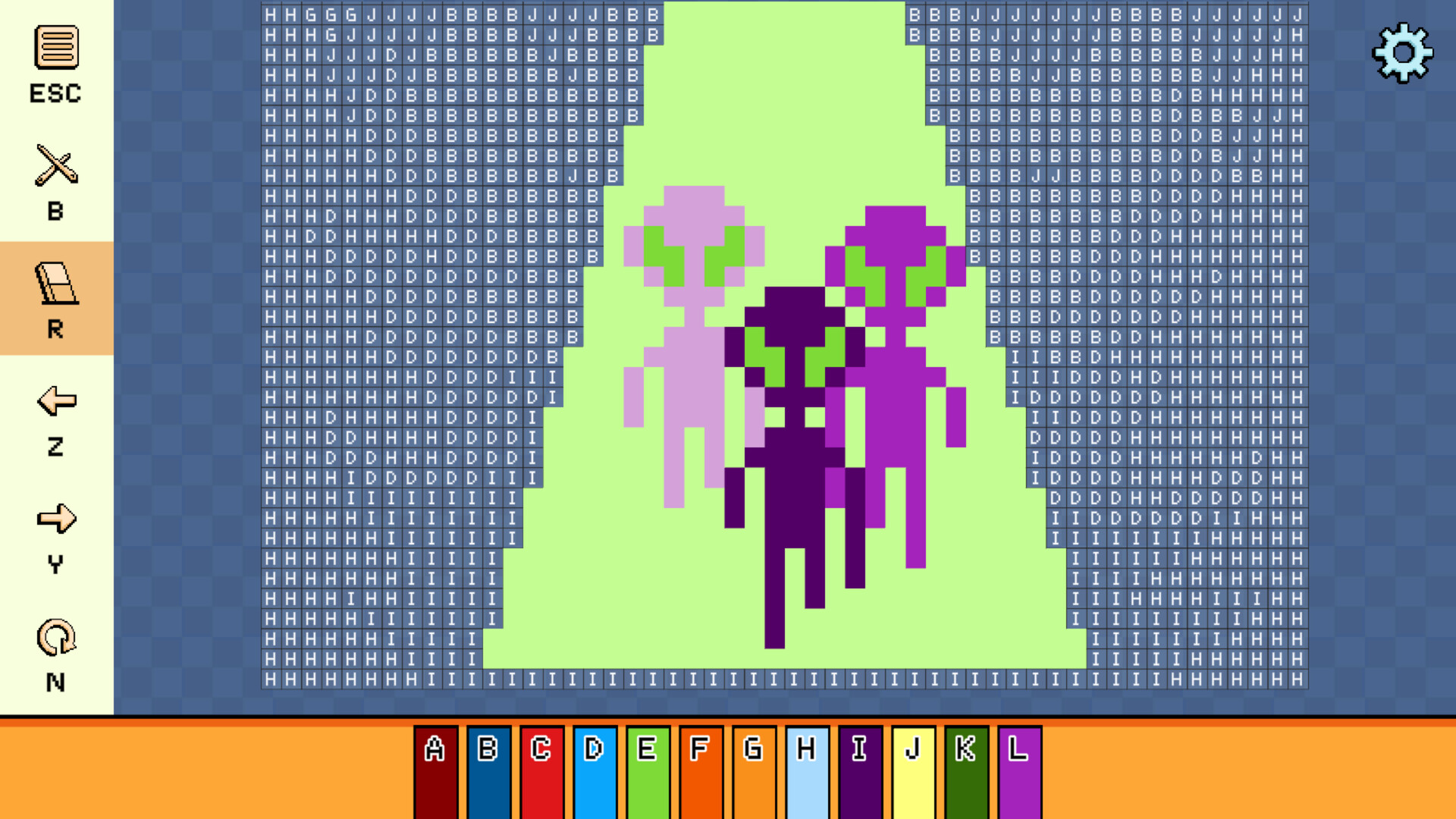 Pixel Cross Stitch: Color by Number – Alien Worlds Pack 2