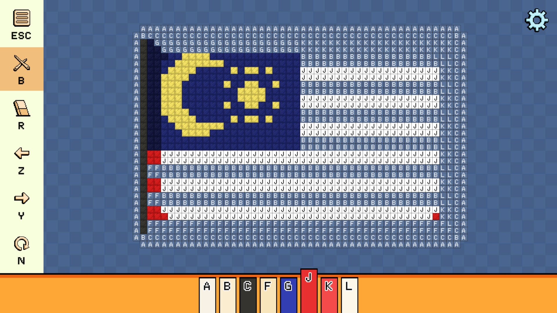 Pixel Cross Stitch: Color by Number – Flags Pack