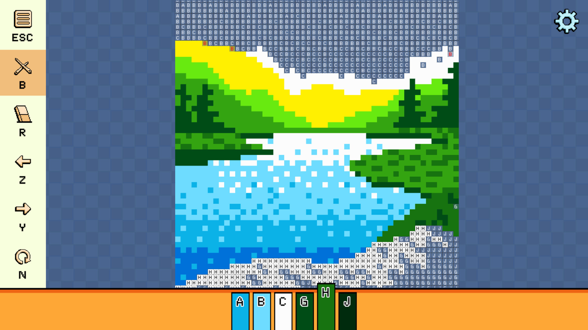 Pixel Cross Stitch: Color by Number – Landscapes Pack 2