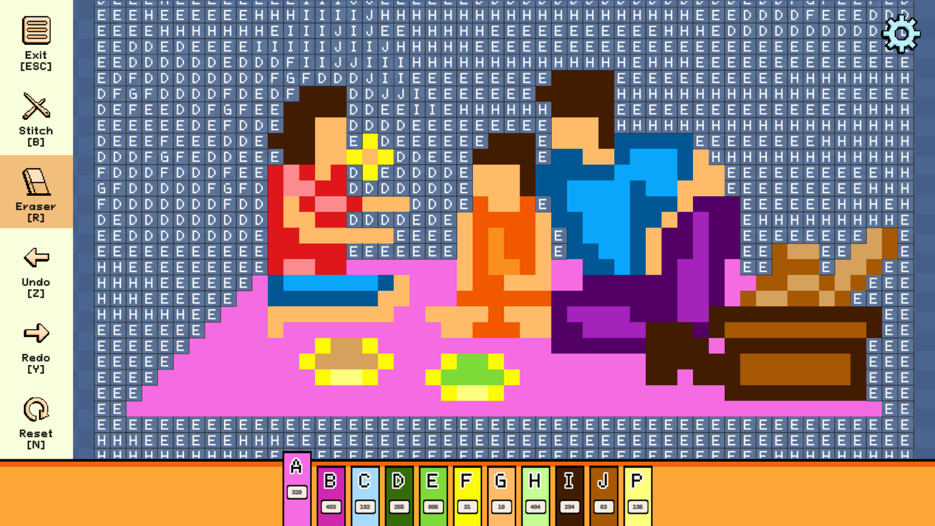Pixel Cross Stitch: Color by Number – Spring Pack