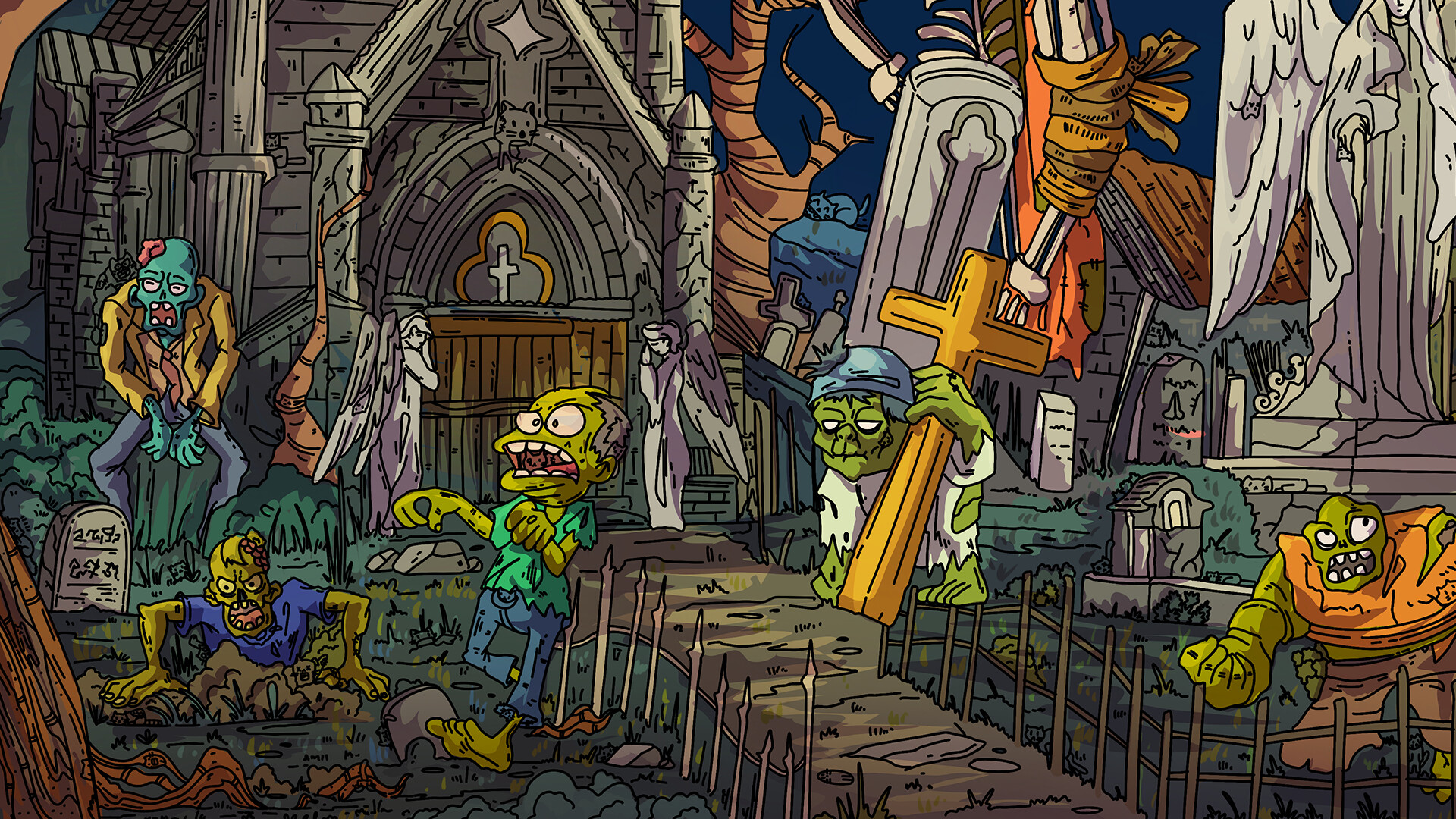 100 Zombie Cats