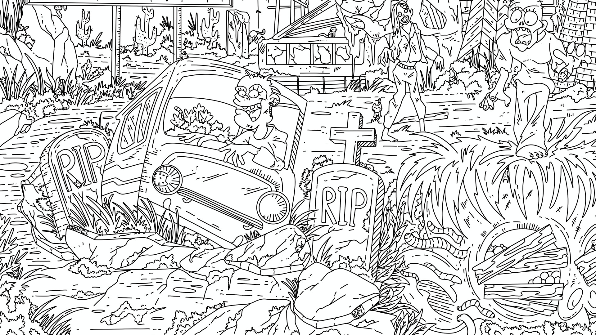 100 Zombie Cats