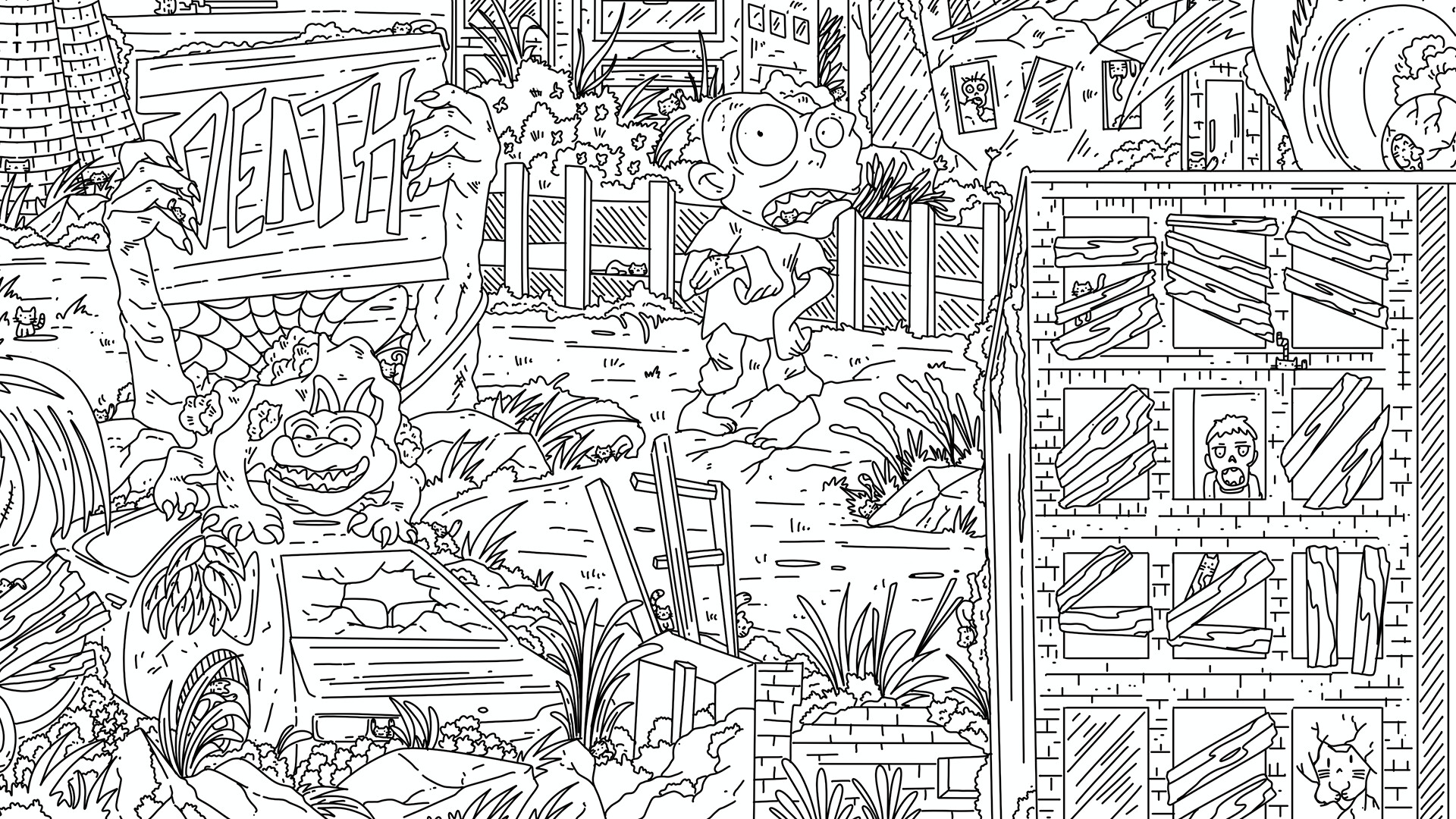 100 Zombie Cats