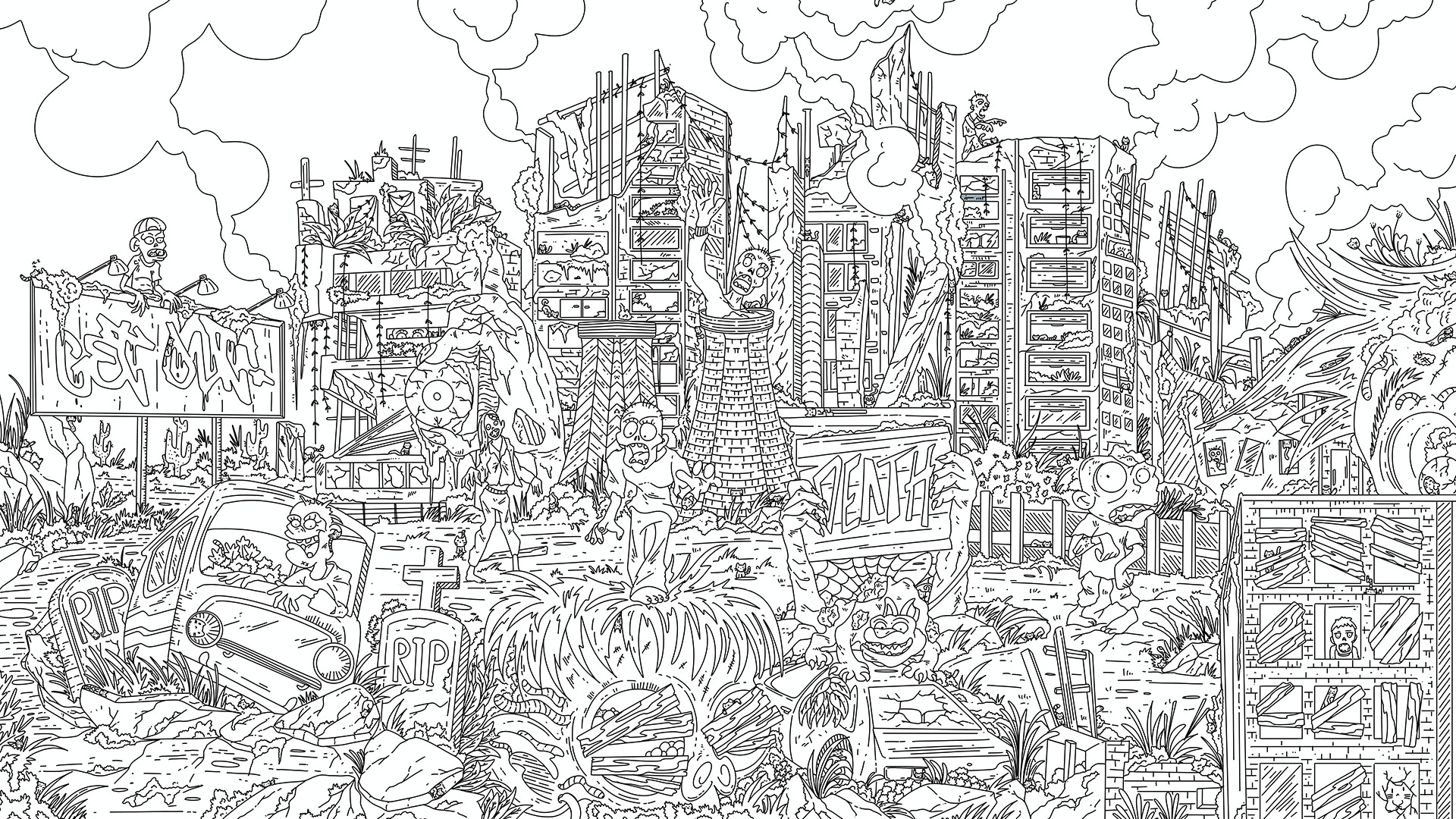 100 Zombie Cats