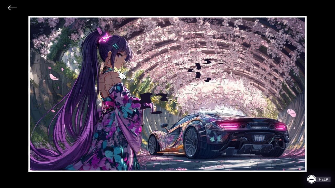 Anime Girls: JDM Car Passion Puzzle