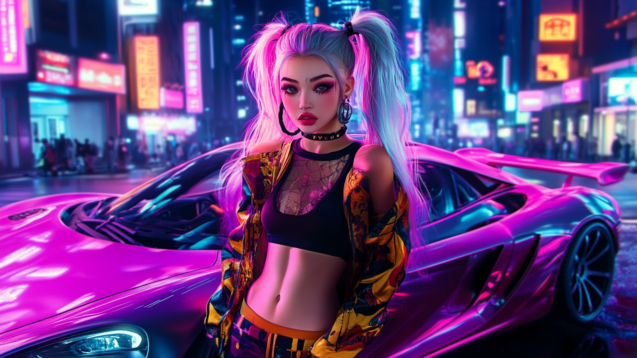 Anime Girls: JDM Car Passion Puzzle