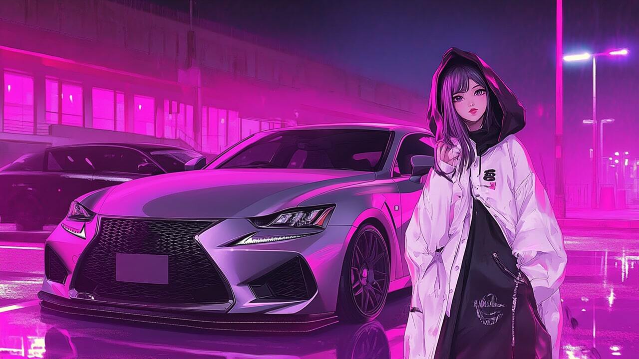 Anime Girls: JDM Car Passion Puzzle