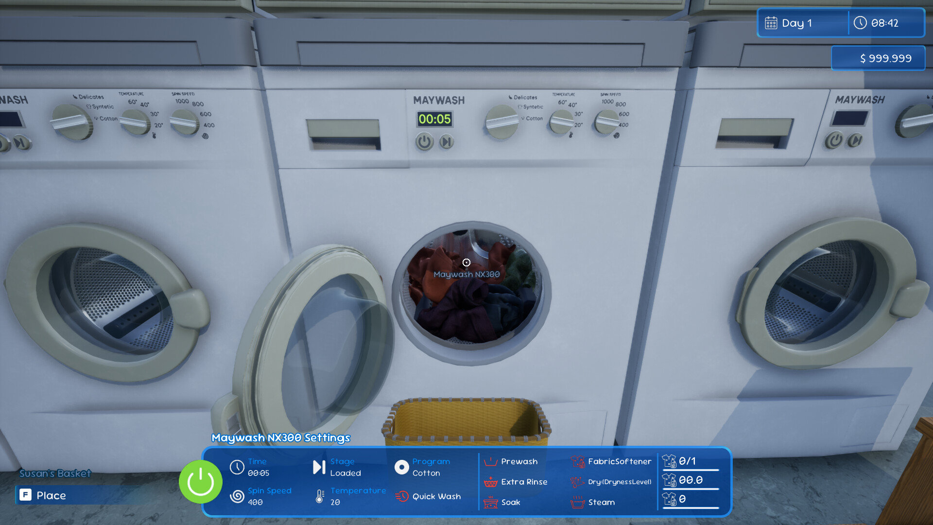 Laundromat Manager Simulator
