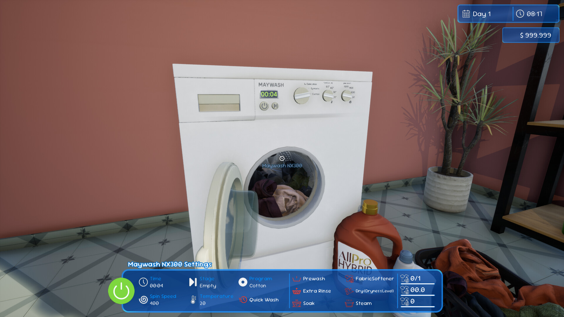 Laundromat Manager Simulator