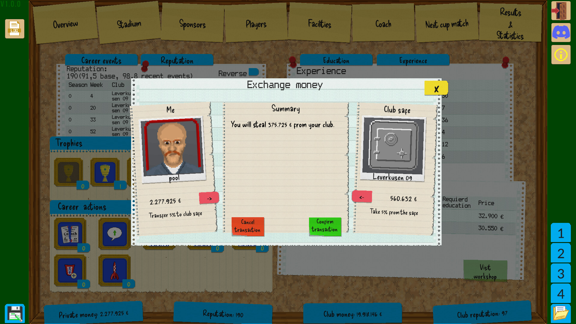 Boeckham’s Football Manager