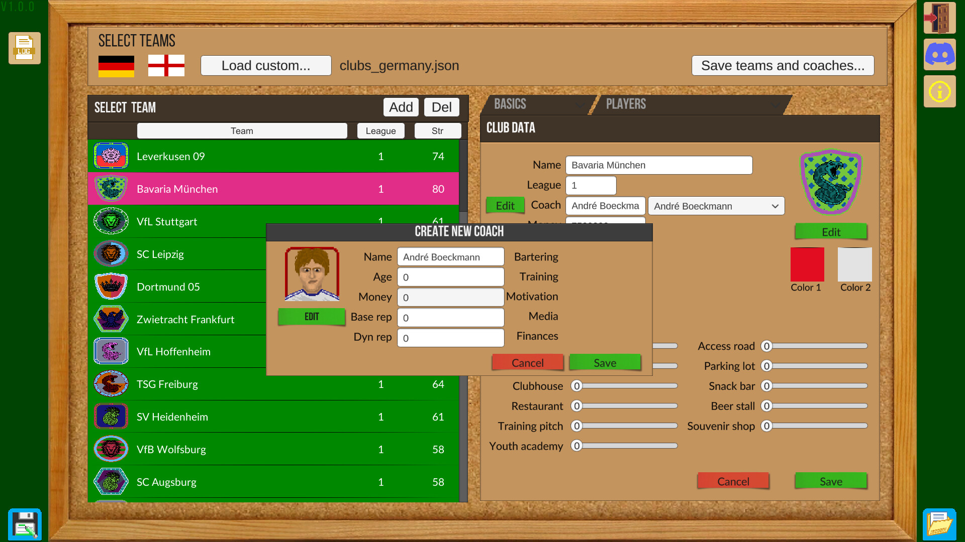 Boeckham’s Football Manager