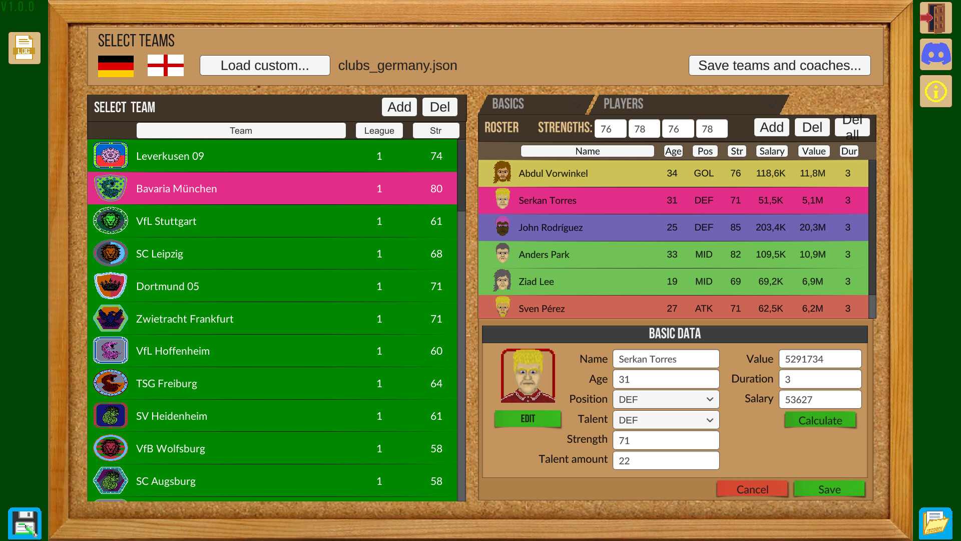 Boeckham’s Football Manager
