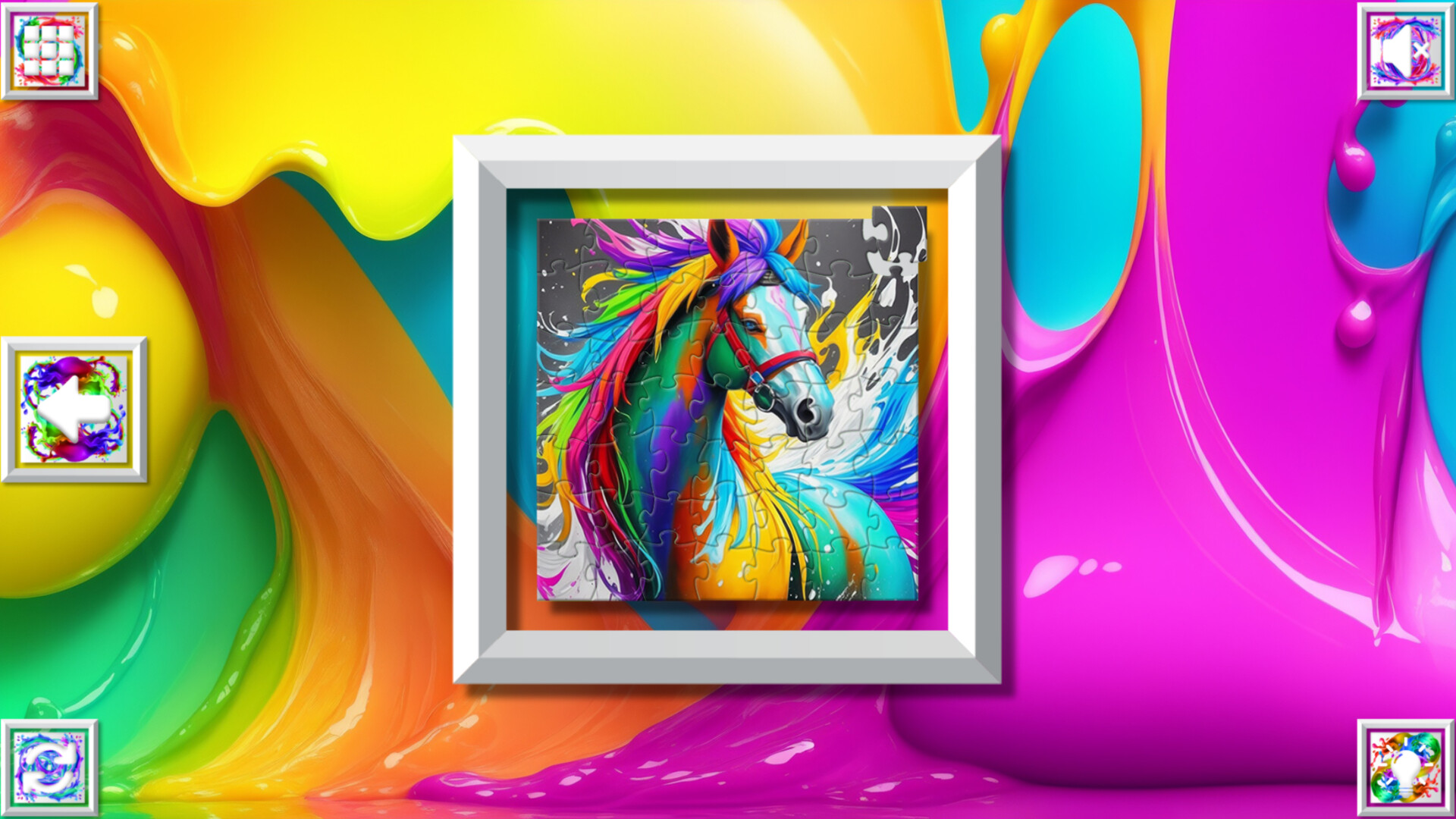 Color Splash: Horses
