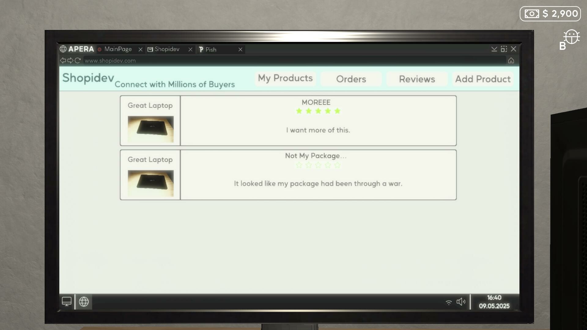 E-Commerce Simulator 2025